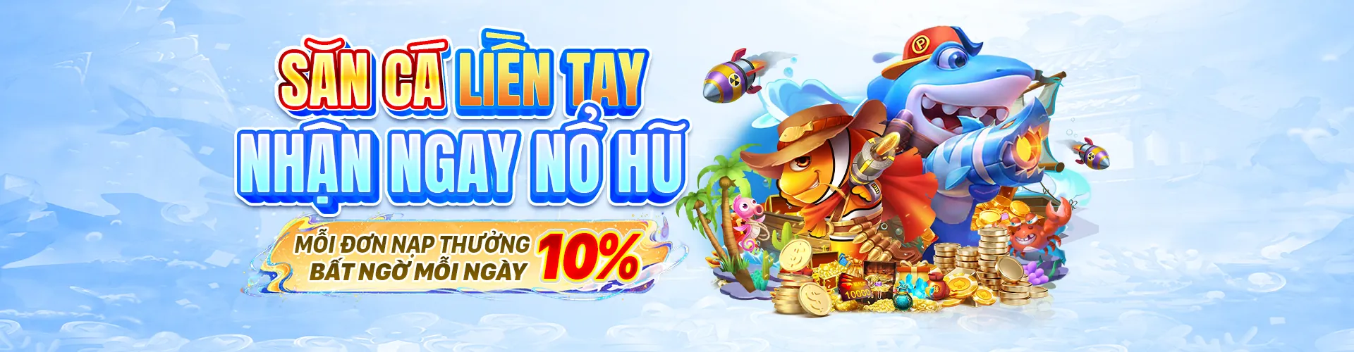 Hình ảnh chính Bắn Cá cmm88, đại dương sống động với nhiều loài cá và phần thưởng
