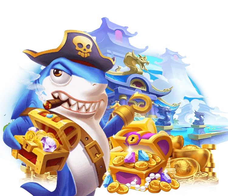 Hình ảnh game Hải Tặc Bắn Cá cmm88, với chủ đề cướp biển và kho báu